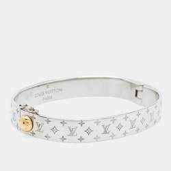 Pre Owned Louis Vuitton Nanogram Two Tone Bracelet M