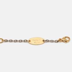 Pre Owned Louis Vuitton Logo Mania Two Tone Bracelet