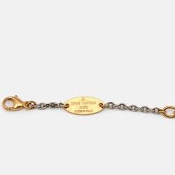 Pre Owned Louis Vuitton Logo Mania Two Tone Bracelet