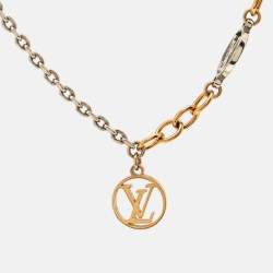 Pre Owned Louis Vuitton Logo Mania Two Tone Bracelet