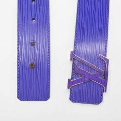 Pre Owned Louis Vuitton Figue Epi Leather LV Initiales Belt 85CM