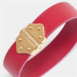 Louis Vuitton Indian Rose Epi Leather Spirit Bracelet 17