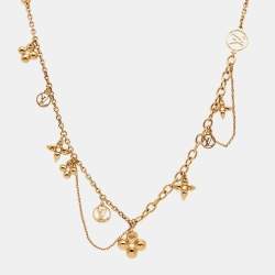 Pre Owned Louis Vuitton  Blooming Supple Gold Tone Necklace