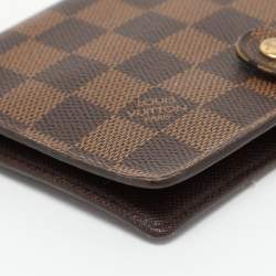 Pre Owned Louis Vuitton Damier Ebene Canvas Ring Agenda Cover