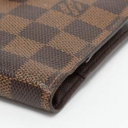 Pre Owned Louis Vuitton Damier Ebene Canvas Ring Agenda Cover