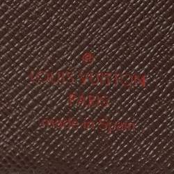 Pre Owned Louis Vuitton Damier Ebene Canvas Ring Agenda Cover