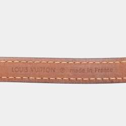 Pre Owned Louis Vuitton Brown Monogram Canvas and Leather Theda Bracelet