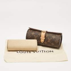 Pre Owned Louis Vuitton Monogram Canvas 3 Watch Case