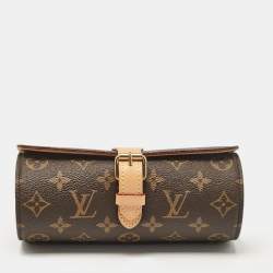 Pre Owned Louis Vuitton Monogram Canvas 3 Watch Case