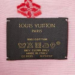 Louis Vuitton Pink LV Monogram Embroidered Cotton Stole