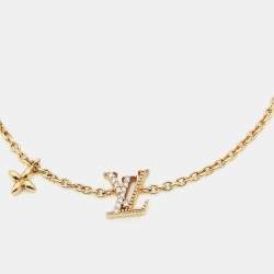 مملوكة مسبقًا Louis Vuitton Iconic Crystals Gold Tone Bracelet