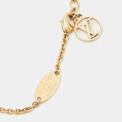 مملوكة مسبقًا Louis Vuitton Iconic Crystals Gold Tone Bracelet