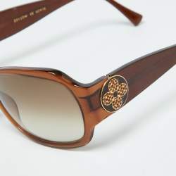 Louis Vuitton Glitter Brown/Brown Gradient Z0135W Ursula Strass Oversized Sunglasses 