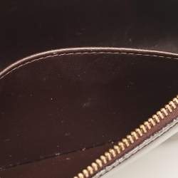 Pre Owned Louis Vuitton Amarante Monogram Vernis Trousse Cosmetic Pouch