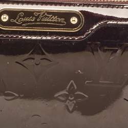 Pre Owned Louis Vuitton Amarante Monogram Vernis Trousse Cosmetic Pouch