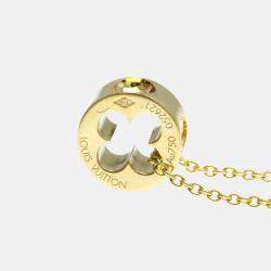 Pre Owned Louis Vuitton 18K Yellow Gold Empreinte Pendant Necklace