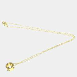 Pre Owned Louis Vuitton 18K Yellow Gold Empreinte Pendant Necklace