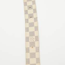 Pre Owned Louis Vuitton Damier Azur Canvas Mini Belt 90CM