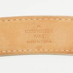 Pre Owned Louis Vuitton Damier Azur Canvas Mini Belt 90CM