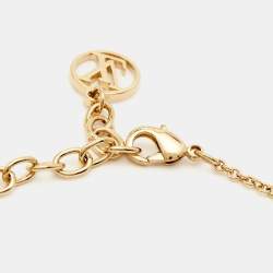 مملوكة مسبقًا Louis Vuitton LV Iconic Enamel Gold Tone Bracelet