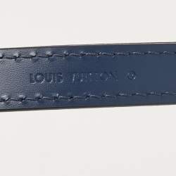 Louis Vuitton Navy Blue Leather Adjustable Shoulder Bag Strap