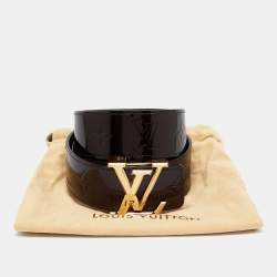 Pre Owned Louis Vuitton Amarante Monogram Vernis LV Initiales Belt 90CM