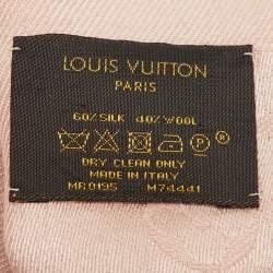 Louis Vuitton Natural Monogram Silk & Wool Shawl