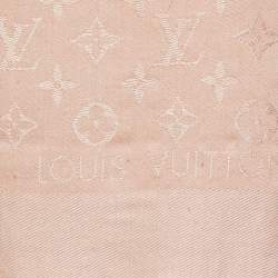 Louis Vuitton Natural Monogram Silk & Wool Shawl