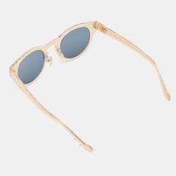 Pre Owned Louis Vuitton Bronze/Black Mirrored Epi Rosalie Round Sunglasses