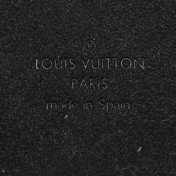 Pre Owned Louis Vuitton Black Leather and Monogram Canvas iPhone 12/12 Pro Case