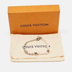 Pre Owned Louis Vuitton Pearls Fusion Silver Tone Bracelet