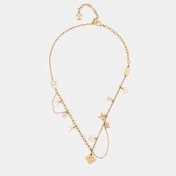 Pre Owned Louis Vuitton  Blooming Suple Gold Tone Necklace