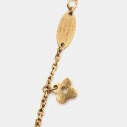 Pre Owned Louis Vuitton  Blooming Suple Gold Tone Necklace