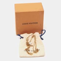 Pre Owned Louis Vuitton  Blooming Suple Gold Tone Necklace