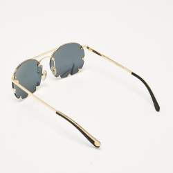 Pre Owned Louis Vuitton Grey Mirrored Z0959U Diva Round Sunglasses