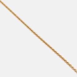 Pre Owned Louis Vuitton Essential V Gold Tone Necklace