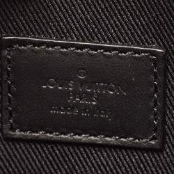 Pre Owned Louis Vuitton Black Monogram Taurillon Leather Soft Trunk Backpack Bag Charm
