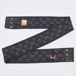 Louis Vuitton Grey Silk Monogram Denim Print Bandeau 