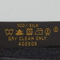 Louis Vuitton Grey Silk Monogram Denim Print Bandeau 