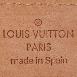 Pre Owned Louis Vuitton Black Epi Leather LV Initiales Belt 85CM
