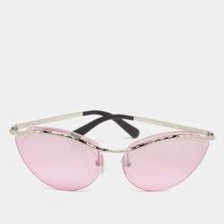 Louis Vuitton Pink Z1040W Rimless Thelma and Louise Cat Eye Sunglasses