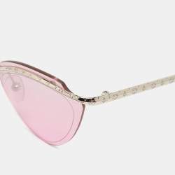 Louis Vuitton Pink Z1040W Rimless Thelma and Louise Cat Eye Sunglasses