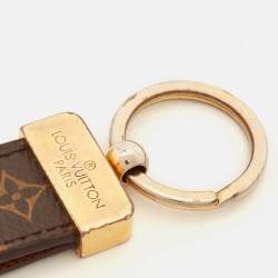 Pre Owned Louis Vuitton Monogram Canvas Gold Tone Key Chain