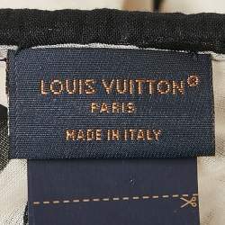 Pre Owned Louis Vuitton White Cotton Summer Stardust Neopareo Sarong Scarf 