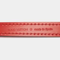 Louis Vuitton Red Leather Adjustable Shoulder Bag Strap