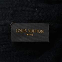Pre Owned Louis Vuitton Black Cashmere Bonnet Helsinki Knit Beanie 