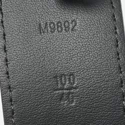 Pre Owned Louis Vuitton Black Epi Leather Legend Buckle Belt 100 CM