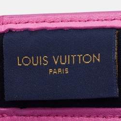 Pre Owned Louis Vuitton Pink/Purple Monogram Leather Vuittamins Visor