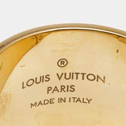 Louis Vuitton Lock Me Manchette Gold Tone Bracelet