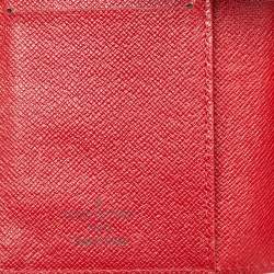 Louis Vuitton Red Epi Leather Small Ring Agenda Cover